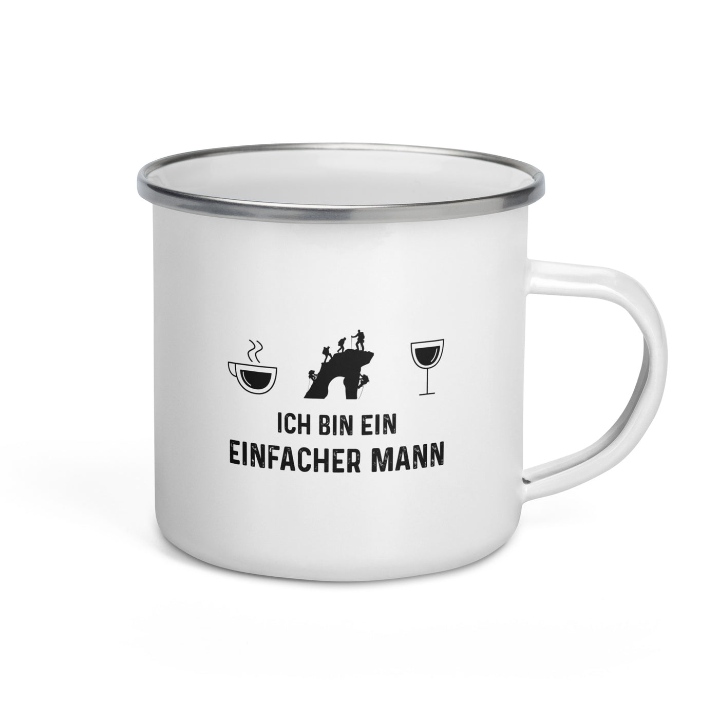 Ich Bin Ein Einfacher Mann - Emaille Tasse klettern Default Title