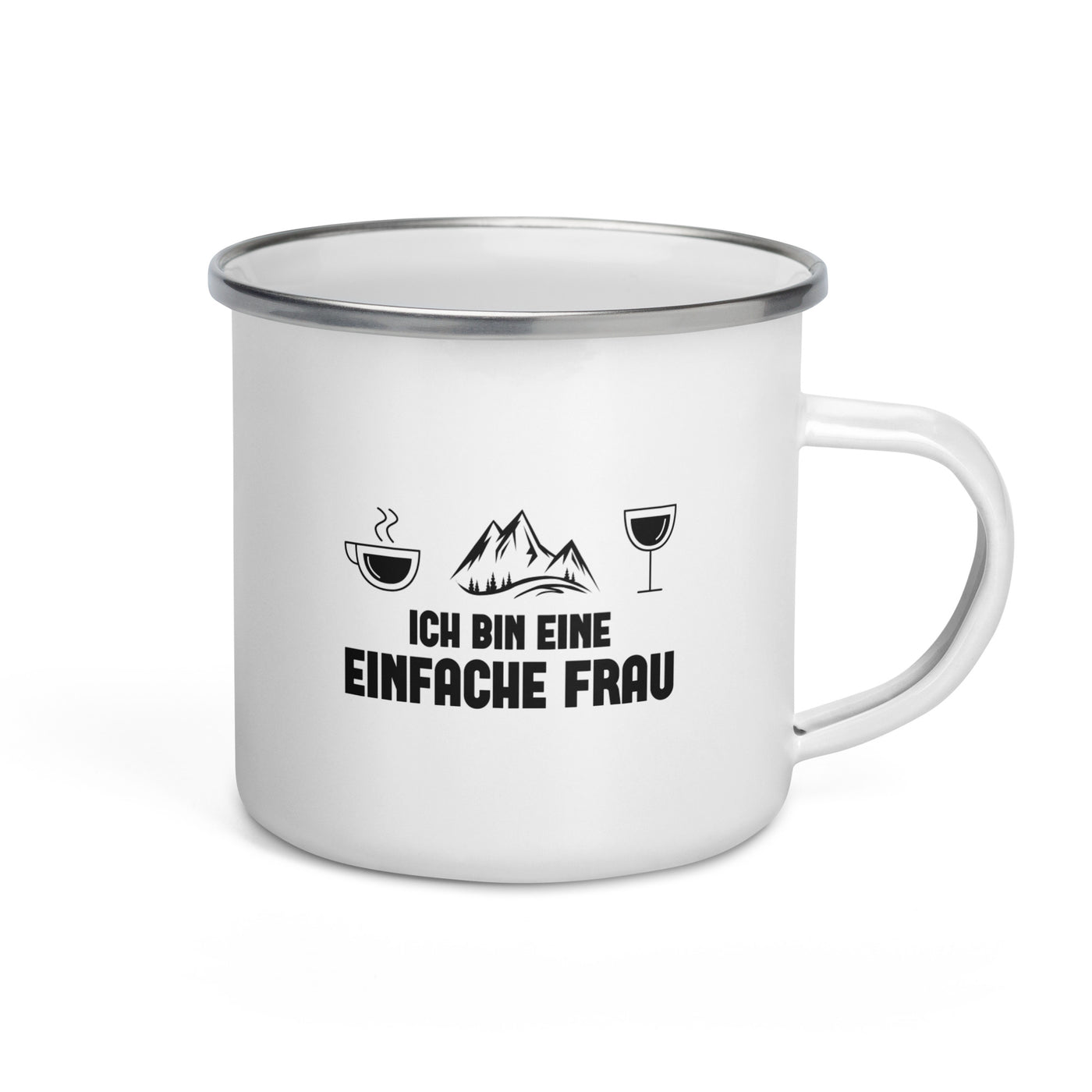 Ich Bin Eine Einfache Frau - Emaille Tasse berge Default Title