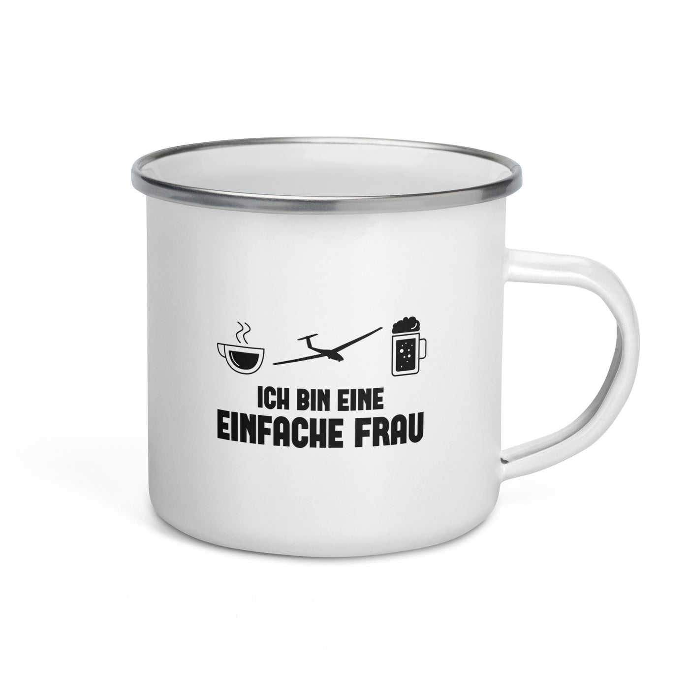 Ich Bin Eine Einfache Frau - Emaille Tasse berge Default Title