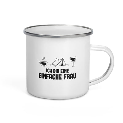 Ich Bin Eine Einfache Frau 1 - Emaille Tasse camping Default Title