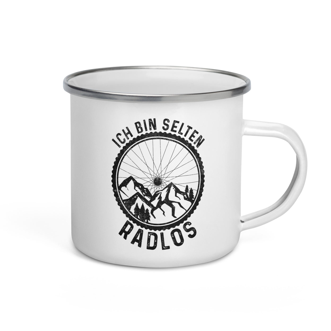 Ich Bin Selten Radlos - Emaille Tasse fahrrad mountainbike Default Title