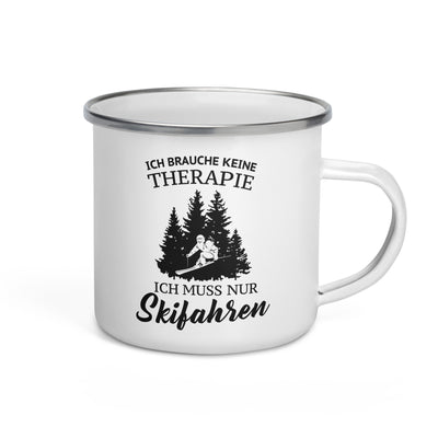 Ich Brauche Keine Therapie - Emaille Tasse ski Default Title