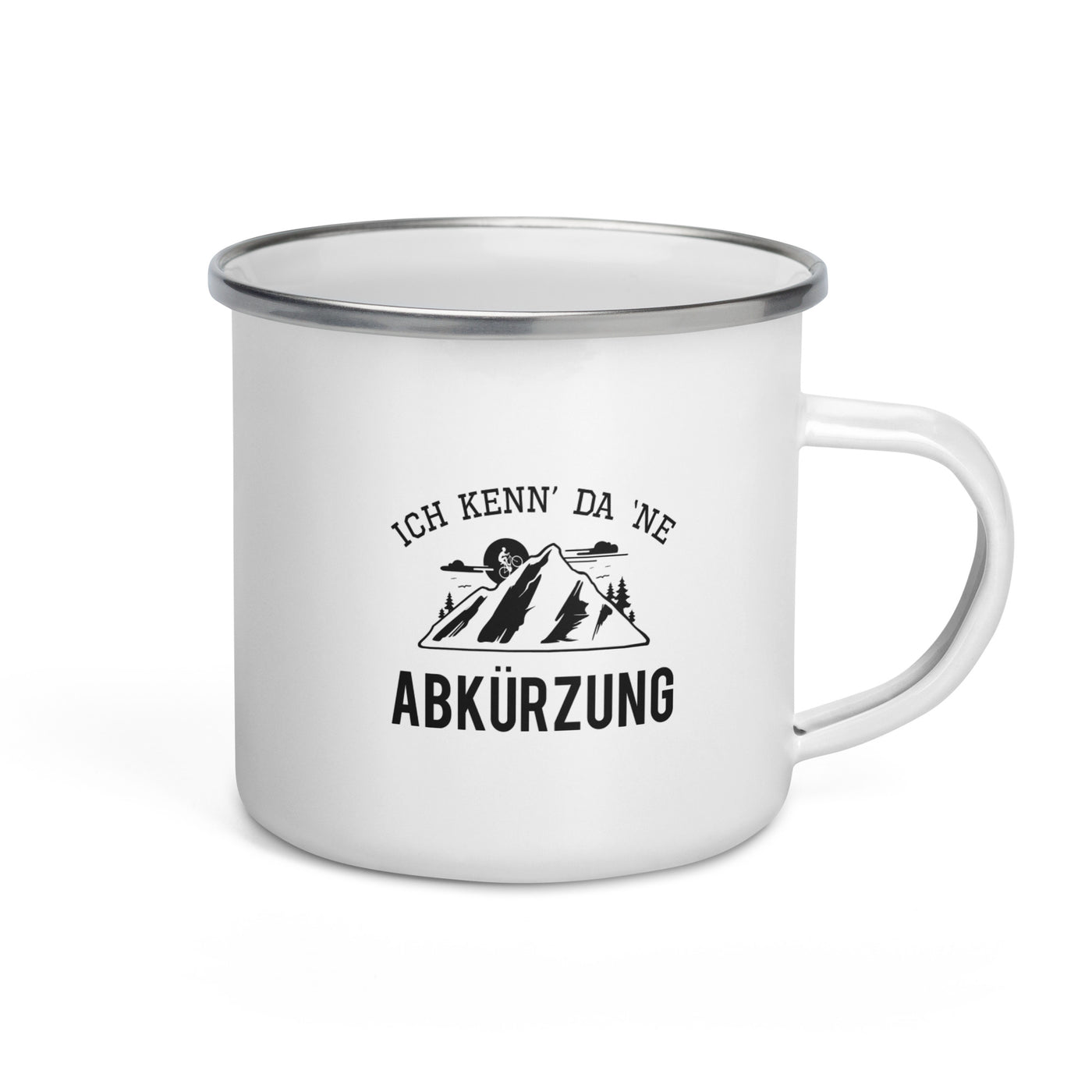 Ich Kenn Da Ne Abkürzung - Emaille Tasse mountainbike Default Title