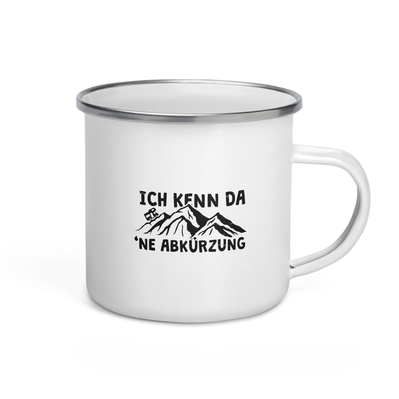 Ich Kenn Da Ne Abkürzung - Wohnmobil - Emaille Tasse camping Default Title