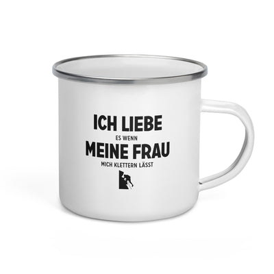 Ich Liebe Es Wenn Meine Frau Mich Klettern Lasst - Emaille Tasse klettern Default Title