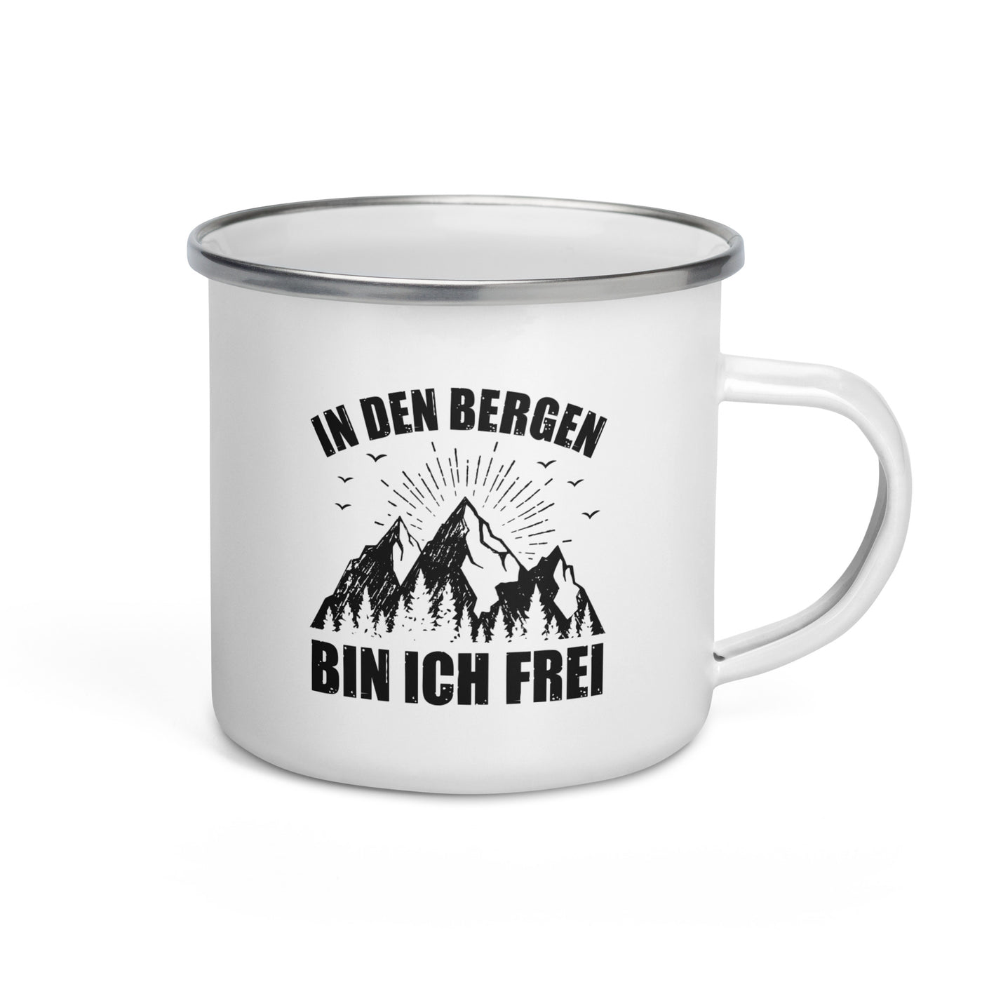 In Den Bergen Bin Ich Frei - Emaille Tasse berge Default Title