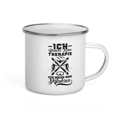 Keine Therapie - Muss Nur Skifahren - Emaille Tasse ski Default Title