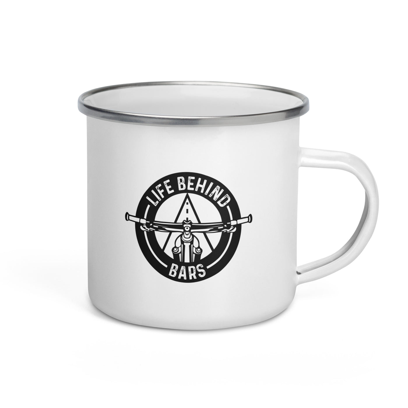 Life Behind Bars - Emaille Tasse fahrrad mountainbike Default Title