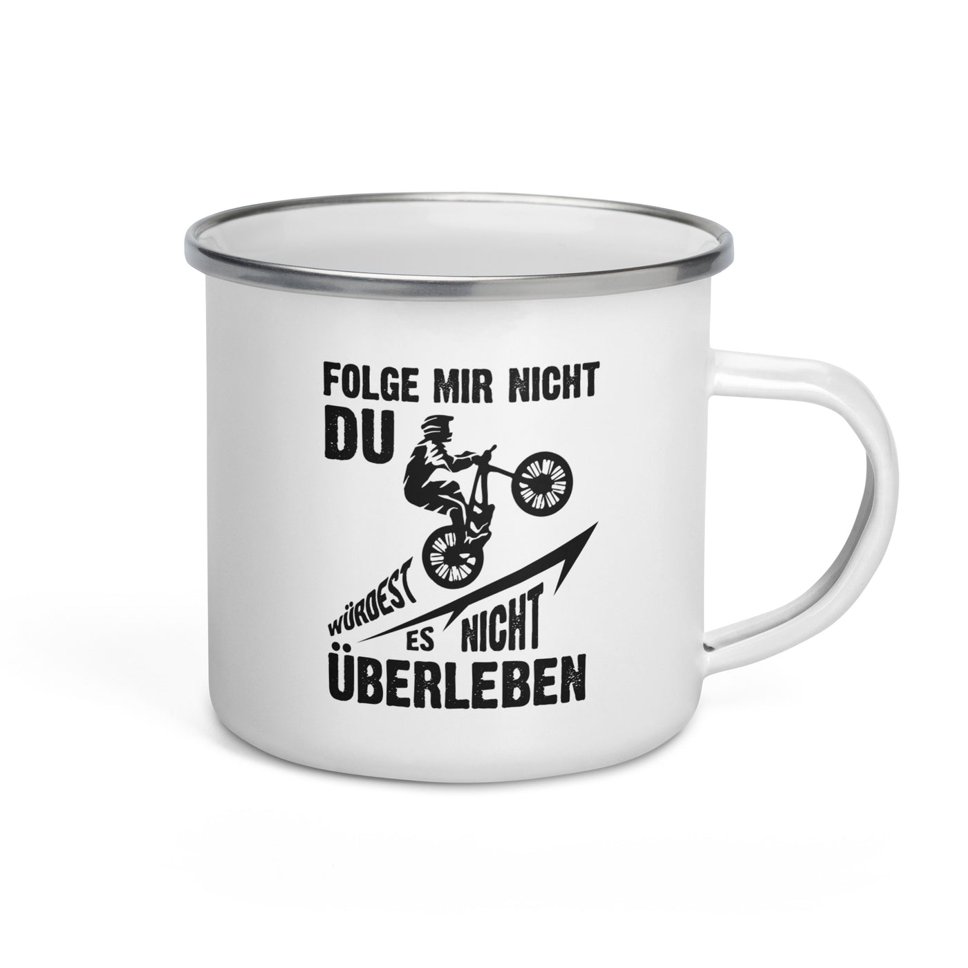 Folge Mir Nicht - Emaille Tasse mountainbike Default Title