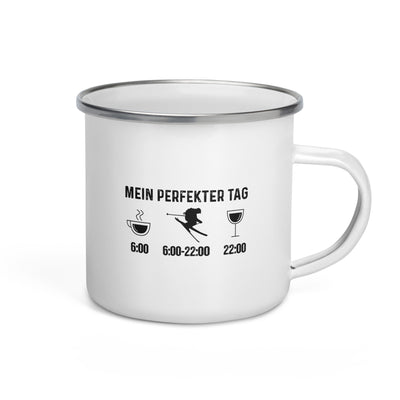 Mein Perfekter Tag - Emaille Tasse ski Default Title