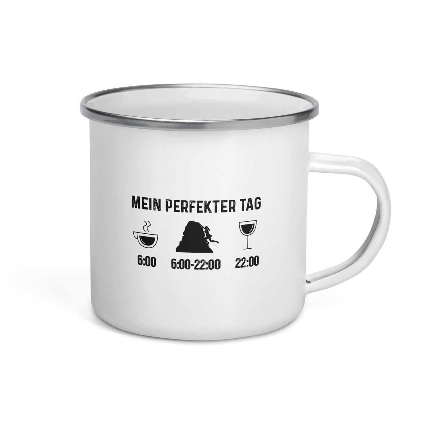 Mein Perfekter Tag 1 - Emaille Tasse klettern Default Title