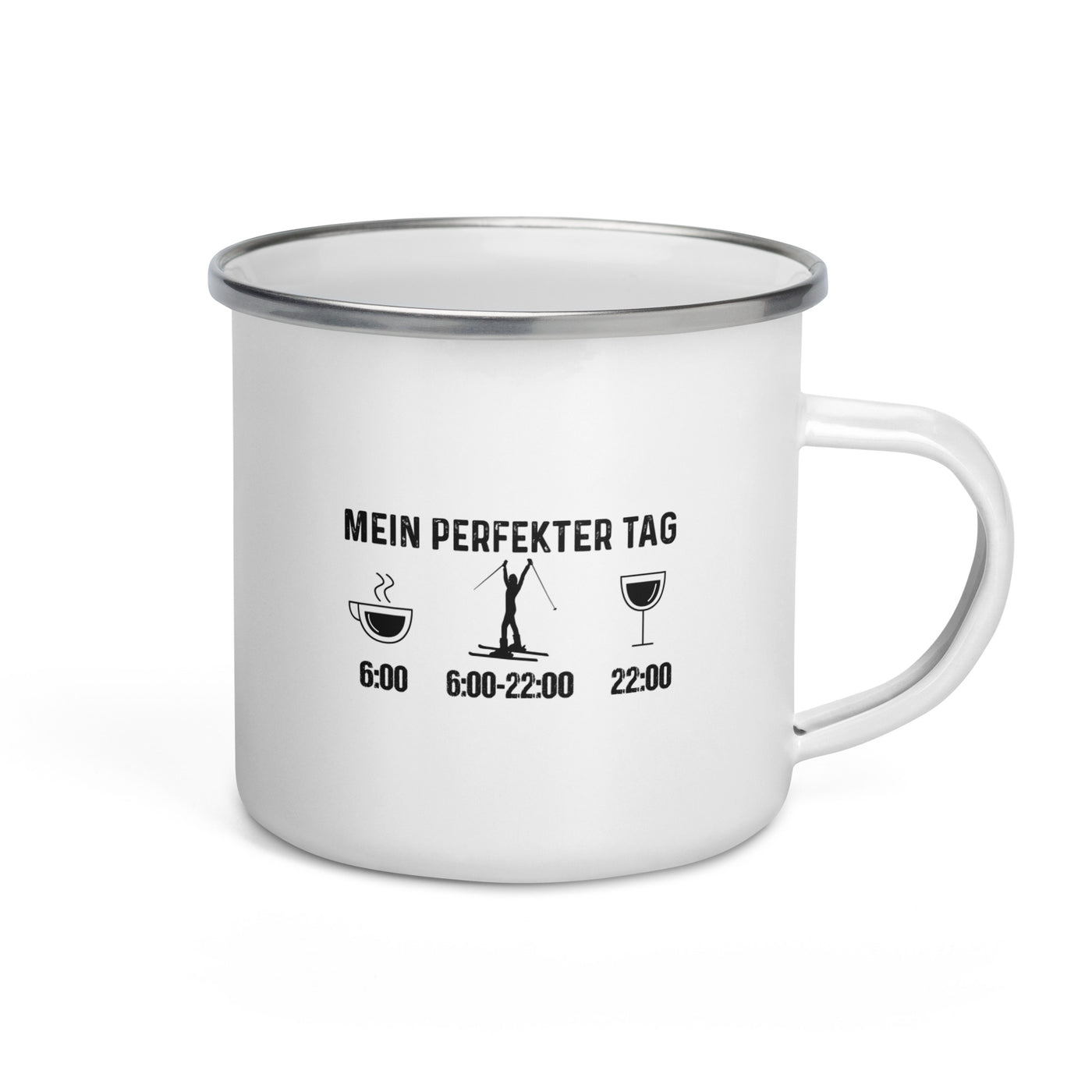 Mein Perfekter Tag 1 - Emaille Tasse ski Default Title