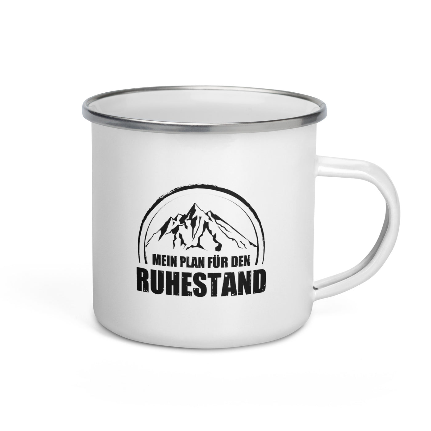 Mein Plan Fur Den Ruhestand - Emaille Tasse berge Default Title