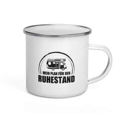 Mein Plan Fur Den Ruhestand - Emaille Tasse camping Default Title