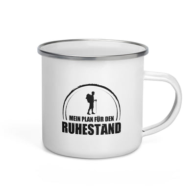 Mein Plan Fur Den Ruhestand - Emaille Tasse wandern Default Title