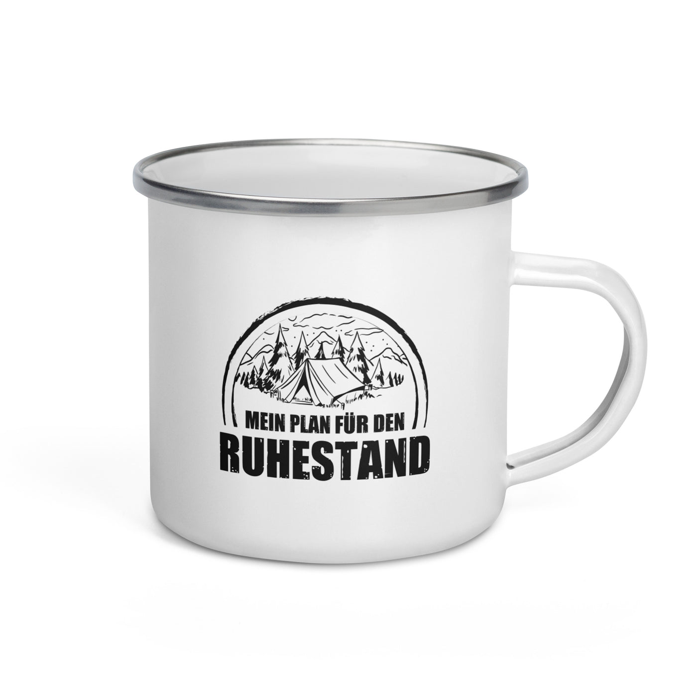 Mein Plan Fur Den Ruhestand 1 - Emaille Tasse camping Default Title