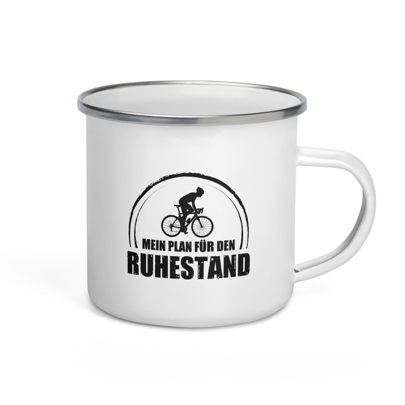 Mein Plan Fur Den Ruhestand 1 - Emaille Tasse fahrrad Default Title