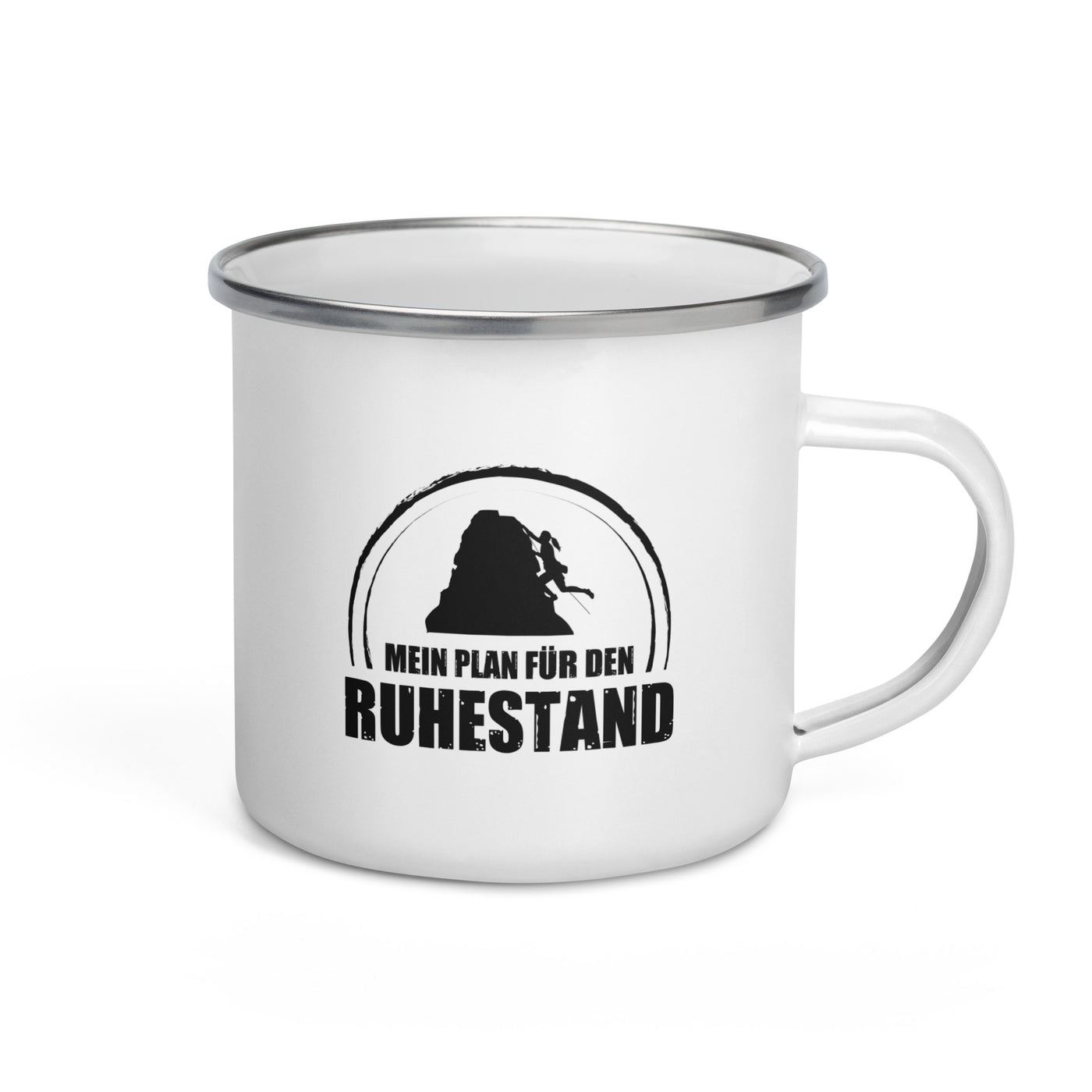 Mein Plan Fur Den Ruhestand 1 - Emaille Tasse klettern Default Title