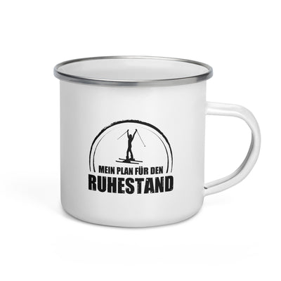 Mein Plan Fur Den Ruhestand 1 - Emaille Tasse ski Default Title