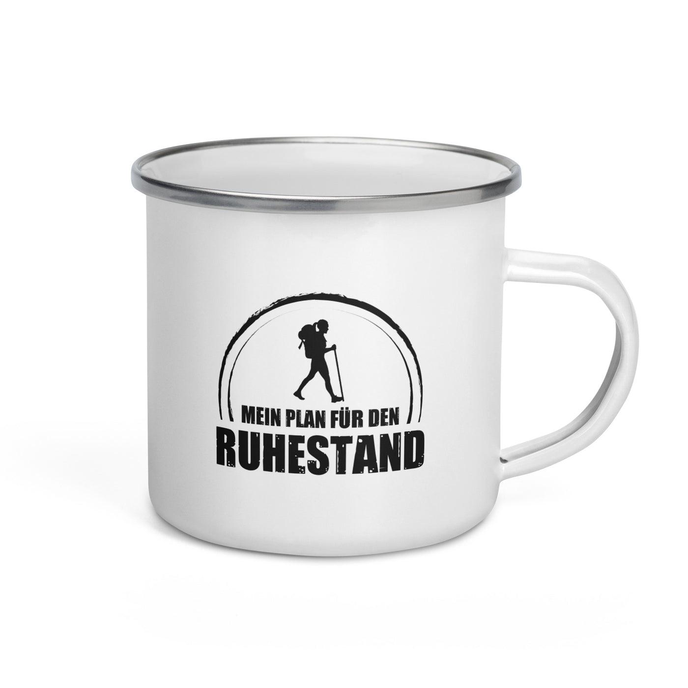 Mein Plan Fur Den Ruhestand 1 - Emaille Tasse wandern Default Title