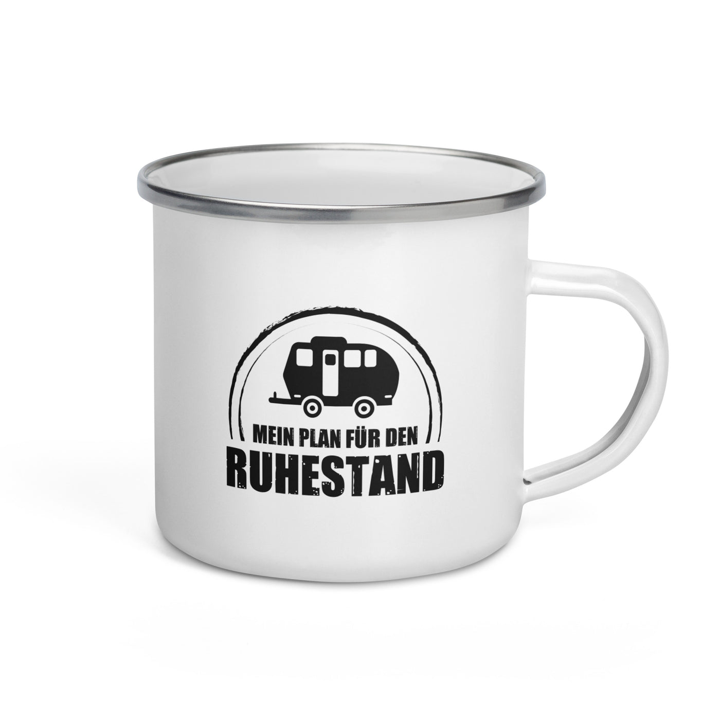 Mein Plan Fur Den Ruhestand 2 - Emaille Tasse camping Default Title