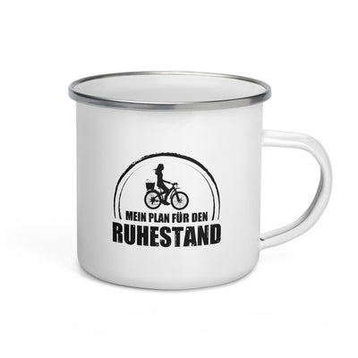 Mein Plan Fur Den Ruhestand 2 - Emaille Tasse fahrrad Default Title