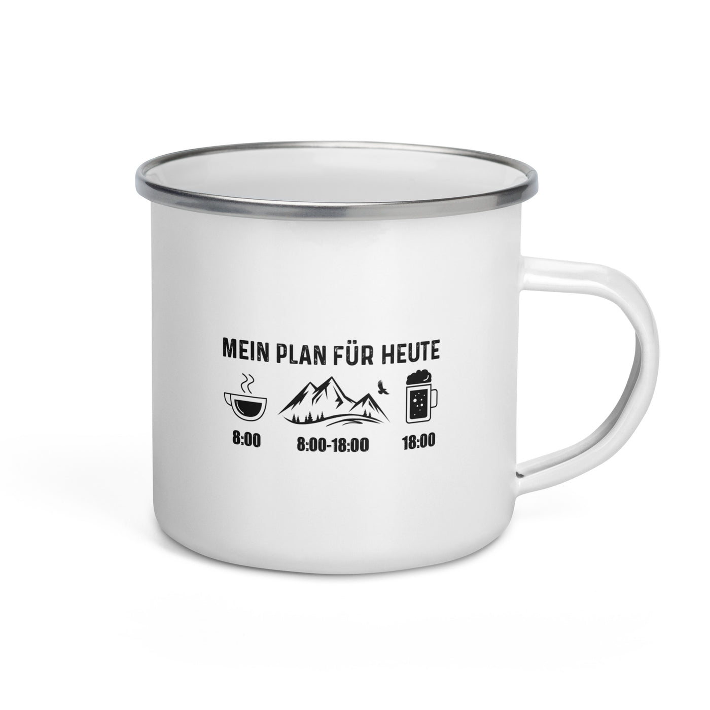 Mein Plan Für Heute - Emaille Tasse berge Default Title