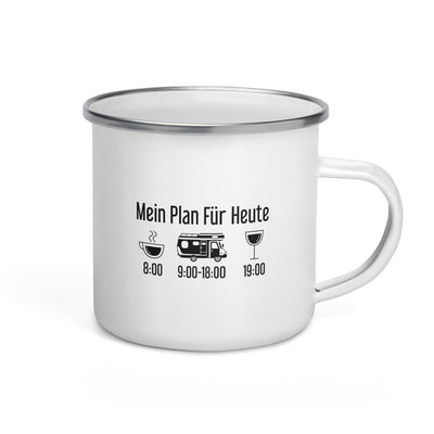 Mein Plan Für Heute - Emaille Tasse camping Default Title