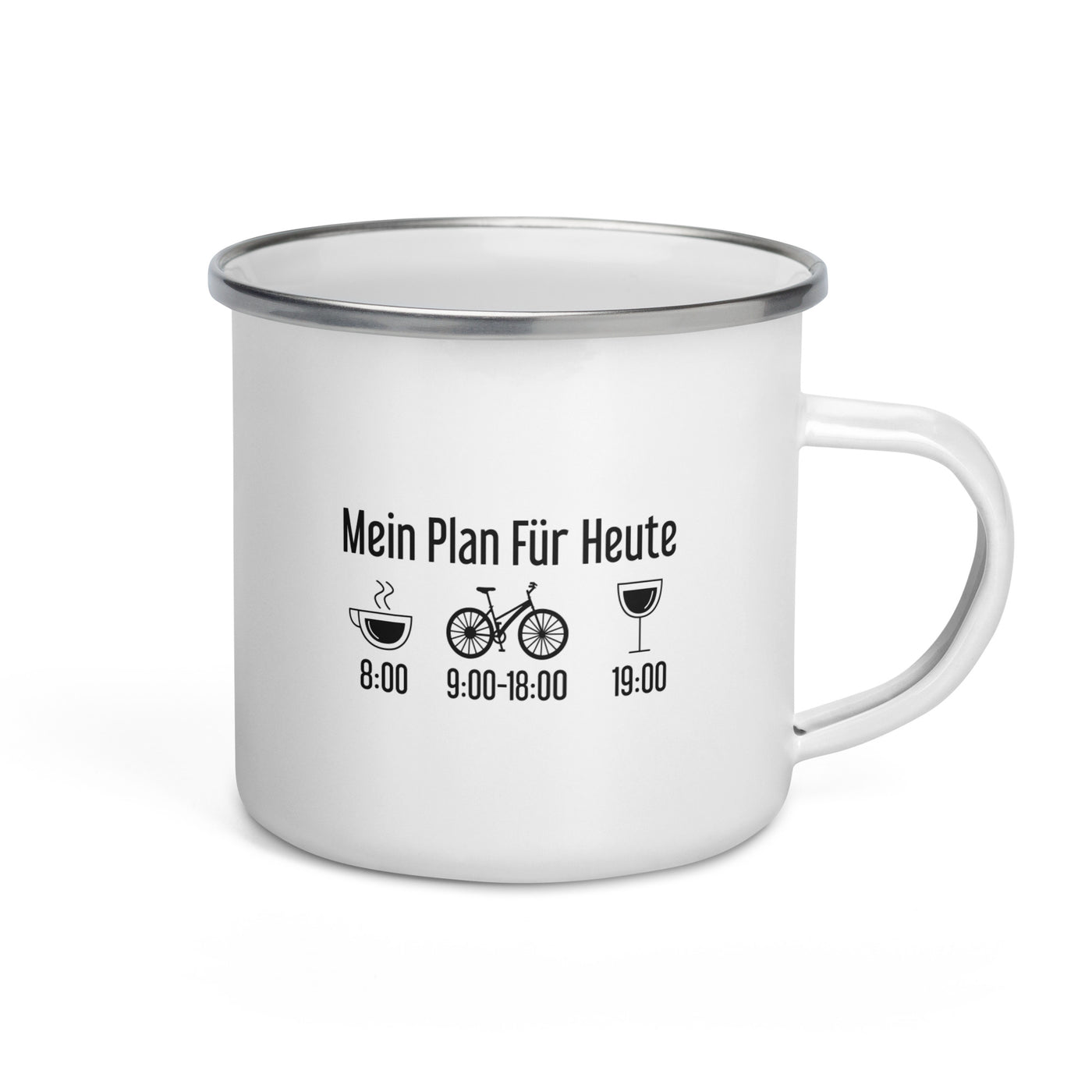 Mein Plan Für Heute - Emaille Tasse fahrrad Default Title