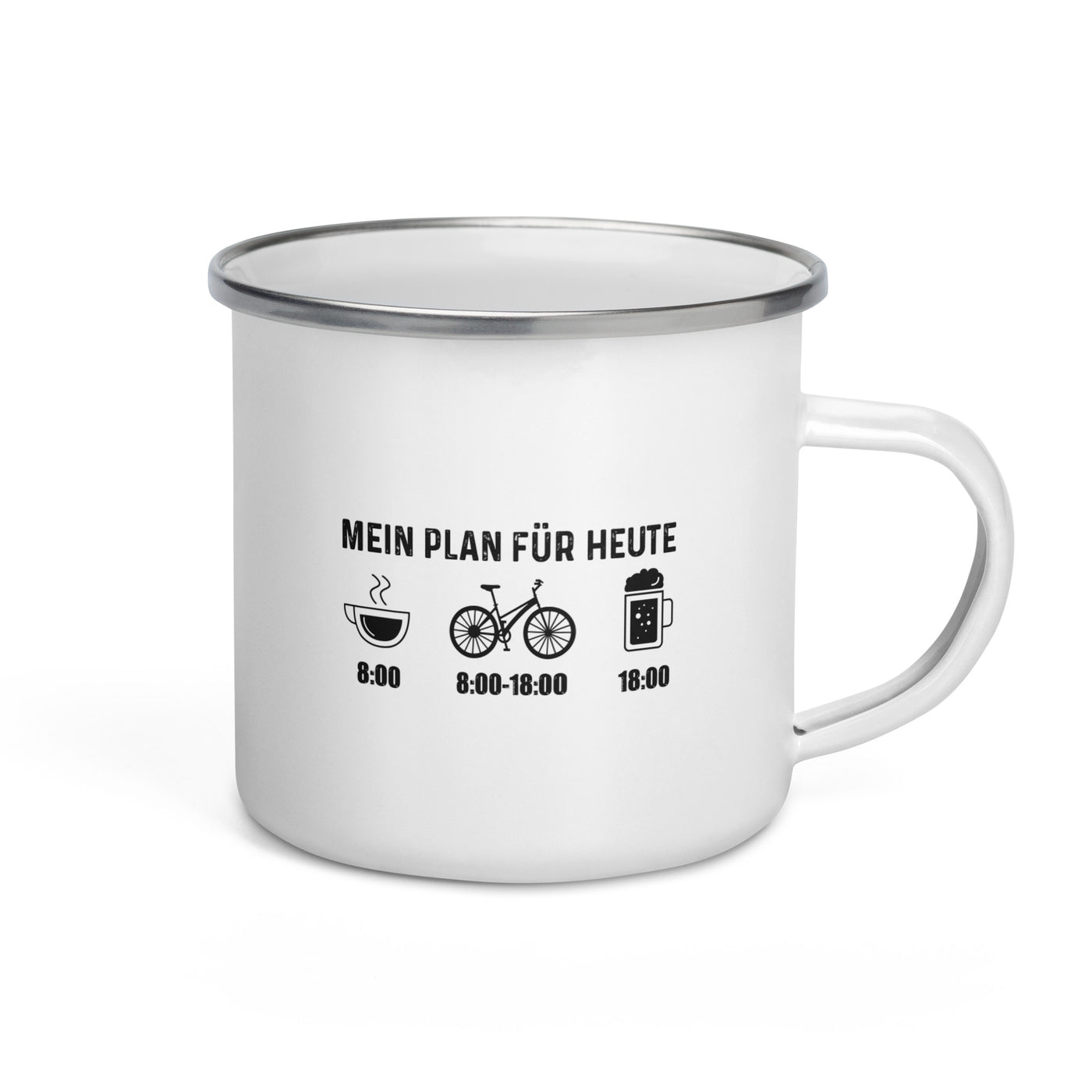 Mein Plan Für Heute - Emaille Tasse fahrrad Default Title