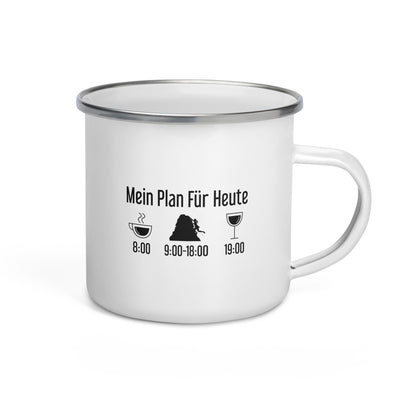 Mein Plan Für Heute - Emaille Tasse klettern Default Title