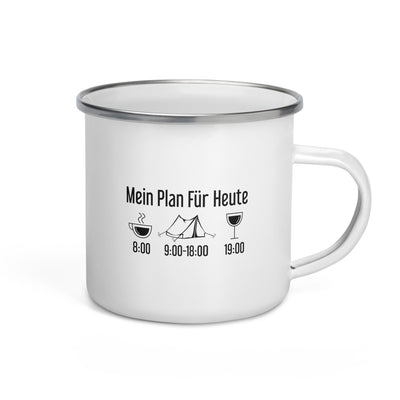 Mein Plan Für Heute 1 - Emaille Tasse camping Default Title