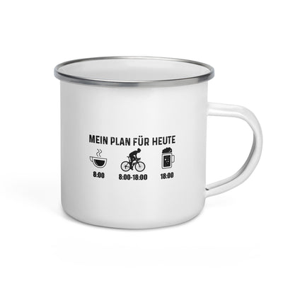 Mein Plan Für Heute 1 - Emaille Tasse fahrrad Default Title