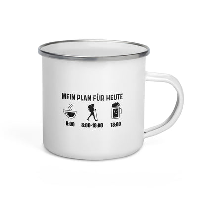 Mein Plan Für Heute 1 - Emaille Tasse wandern Default Title