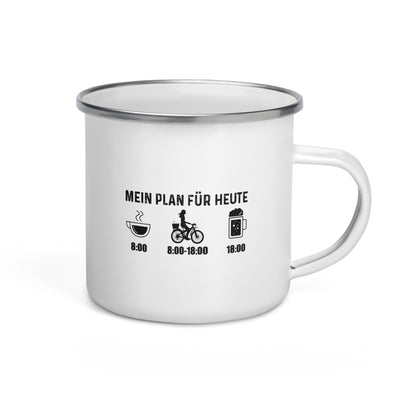 Mein Plan Für Heute 2 - Emaille Tasse fahrrad Default Title