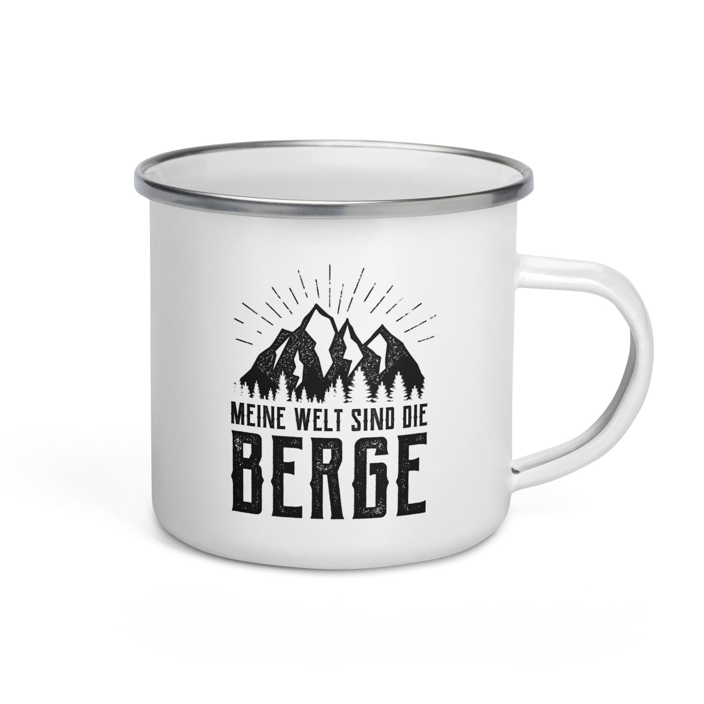 Meine Welt Sind Die Berge - Emaille Tasse berge Default Title