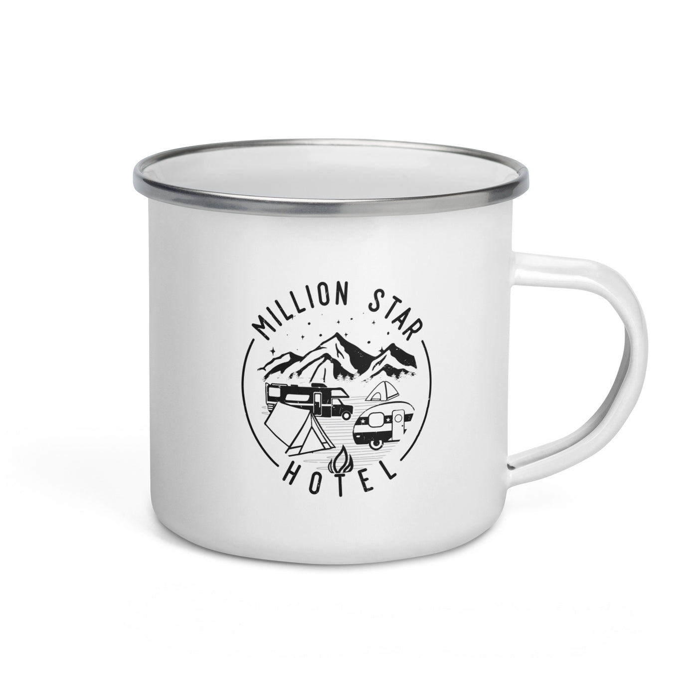 Million Star Hotel - Emaille Tasse camping Default Title