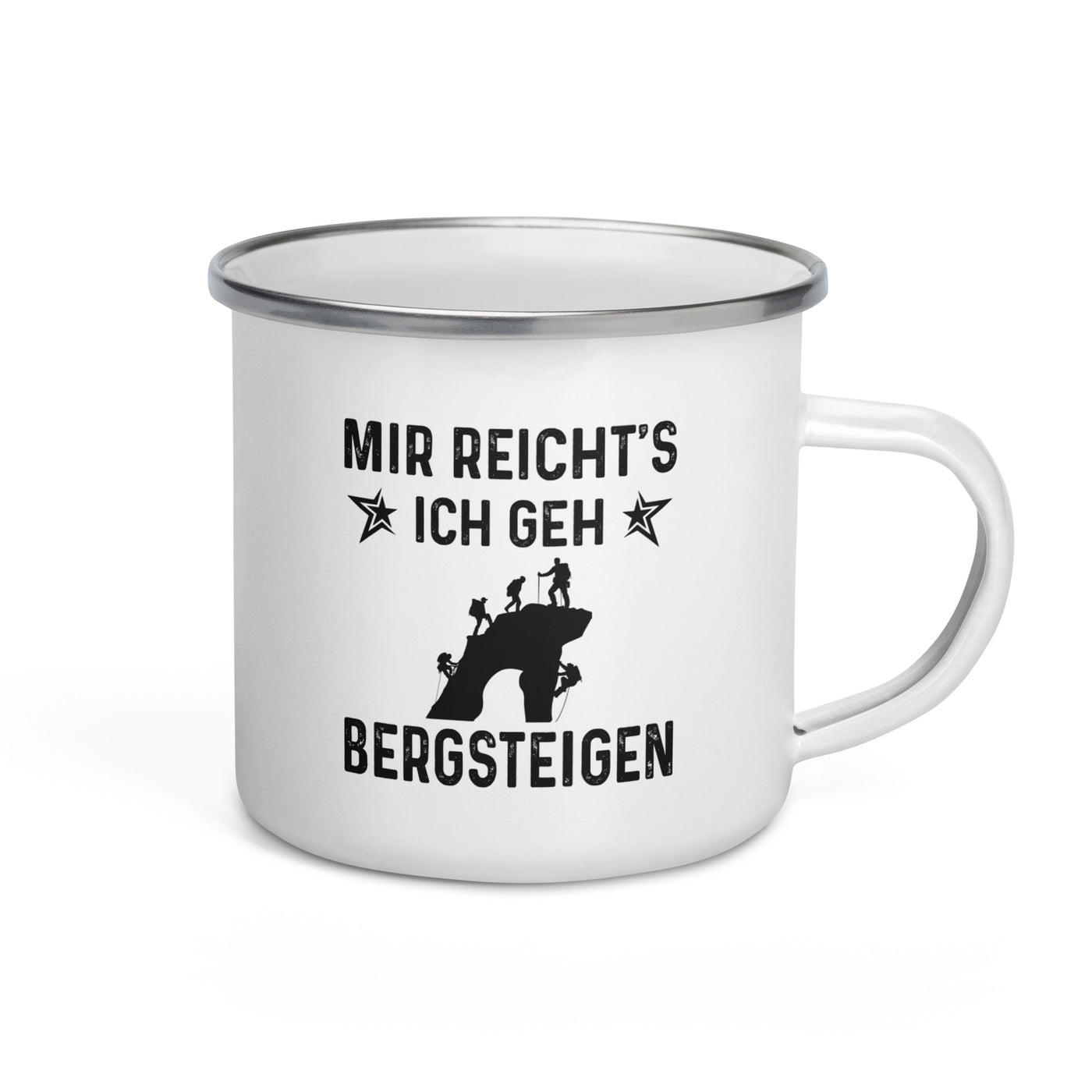 Mir Reicht'S Ich Gen Bergsteigen - Emaille Tasse klettern Default Title