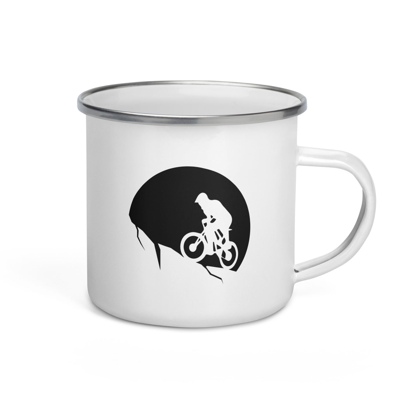 Moon - Cycling - Emaille Tasse fahrrad Default Title