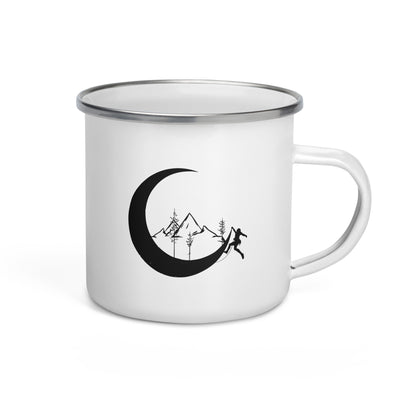 Moon - Mountain - Climbing - Emaille Tasse klettern Default Title