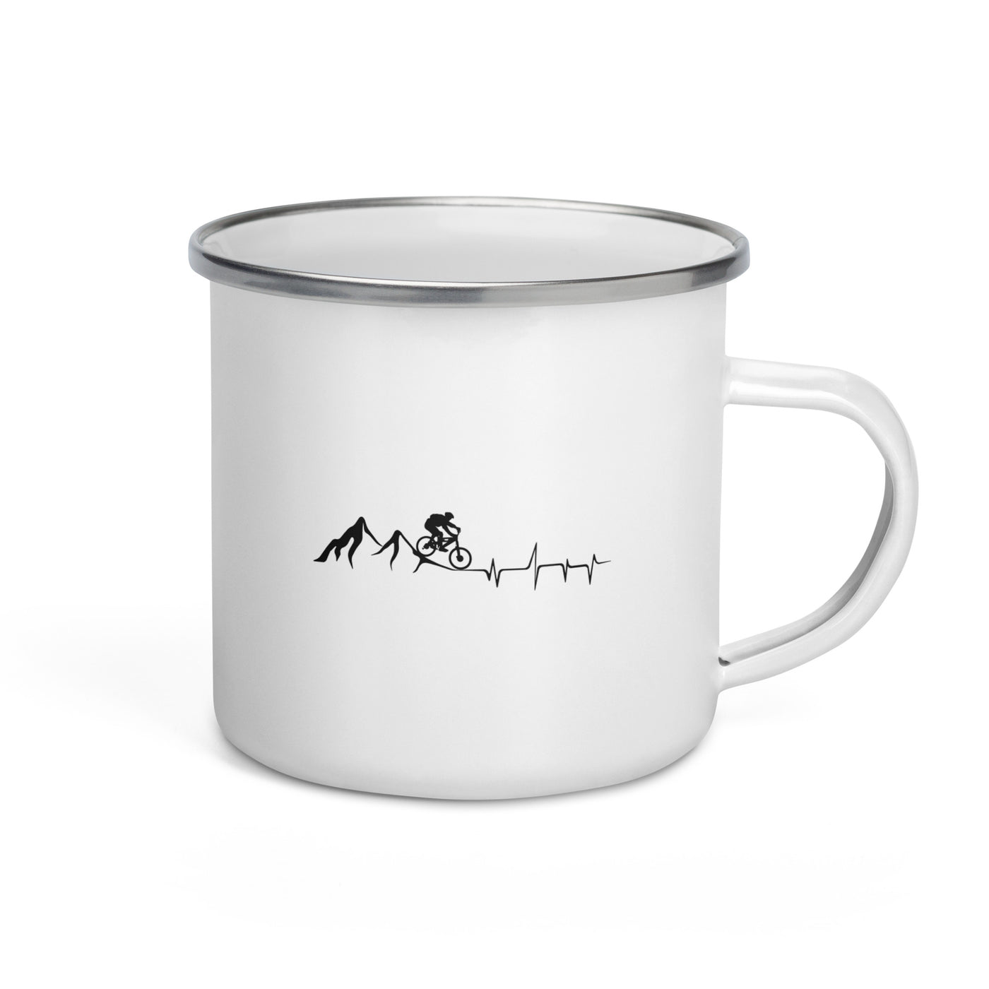 Mountain - Heartbeat - Mountainbiking - Emaille Tasse mountainbike Default Title