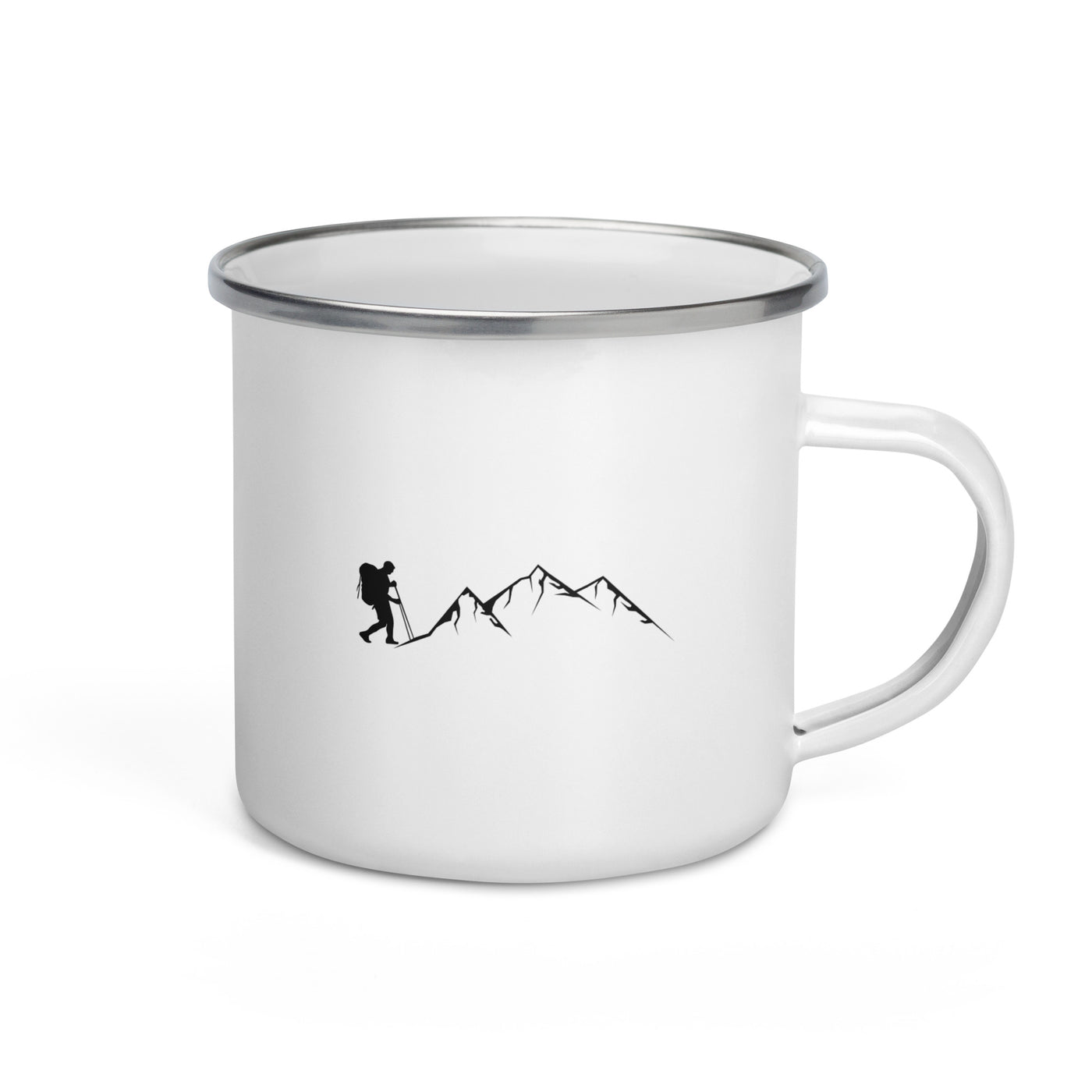 Mountain - Hiking - Emaille Tasse wandern Default Title