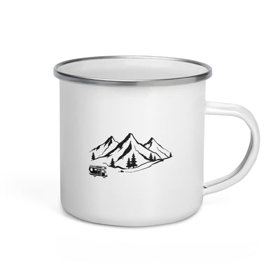 Mountain 1 And Camping - Emaille Tasse camping Default Title