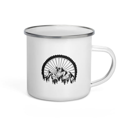 Mountainbike Geometrisch - Emaille Tasse mountainbike Default Title