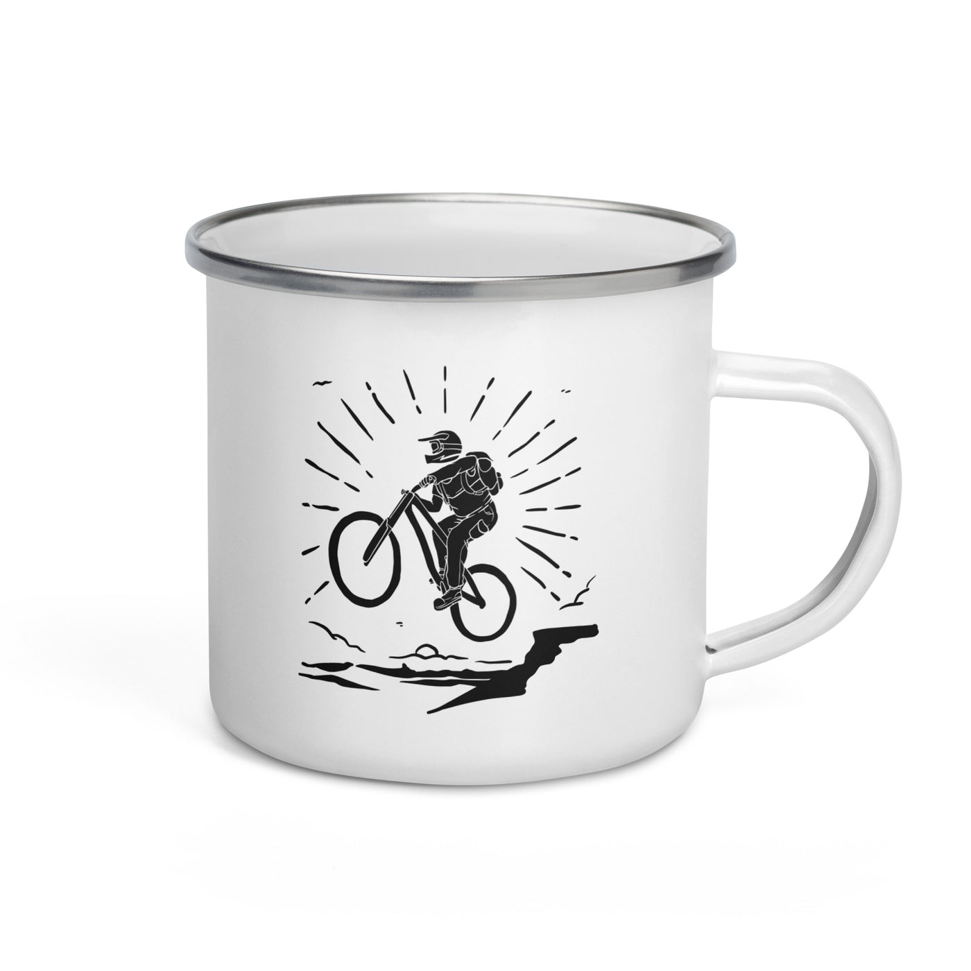 Mountainbiken - Emaille Tasse mountainbike Default Title