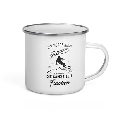 Nicht Aufgeben Aber Fluchen - Ski - Emaille Tasse ski Default Title