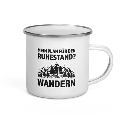 Plan Für Den Ruhestand - Wandern - Emaille Tasse wandern Default Title