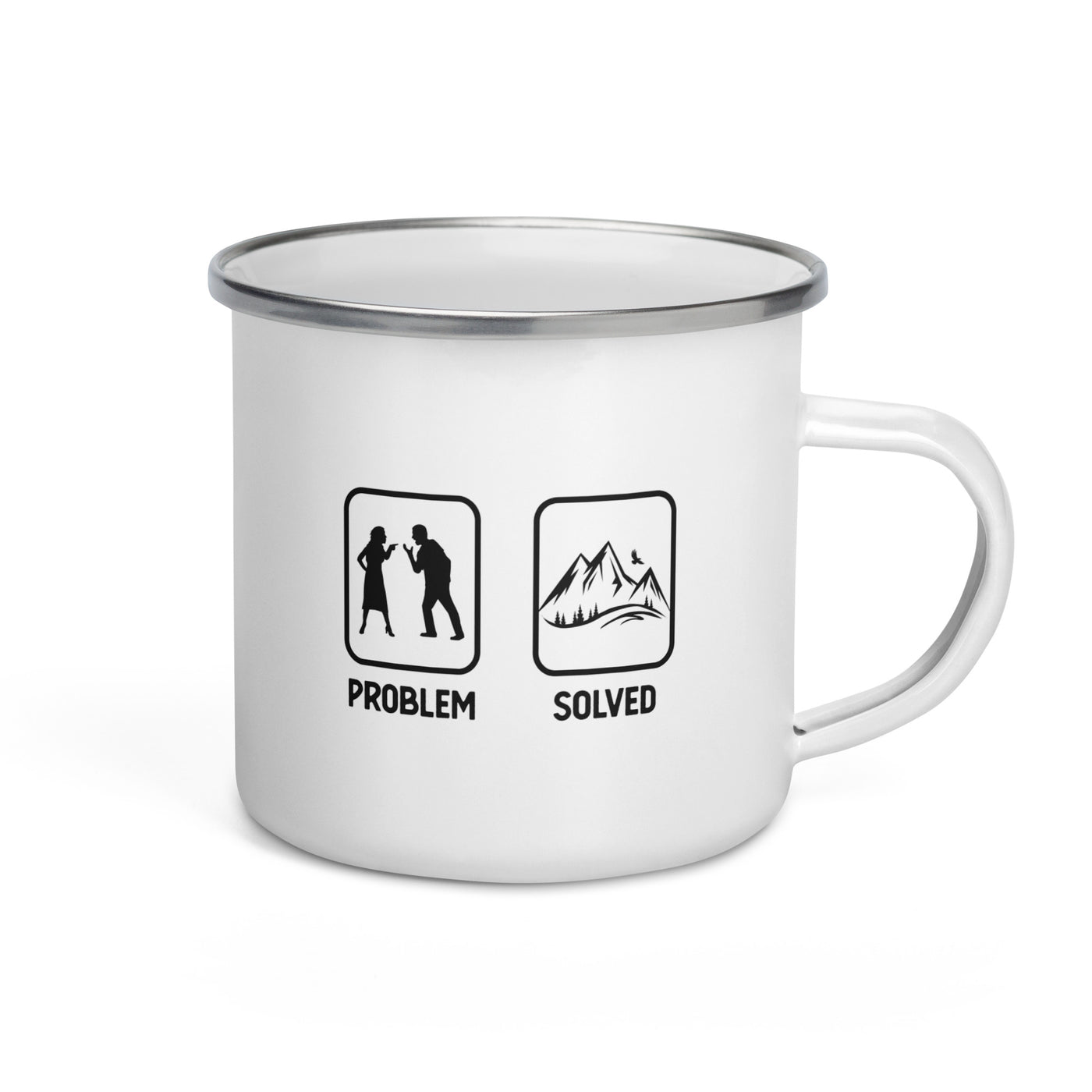 Problem Solved - Mountain - Emaille Tasse berge Default Title