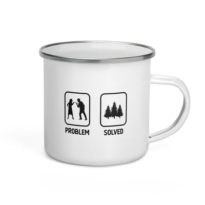 Problem Solved - Trees - Emaille Tasse camping Default Title