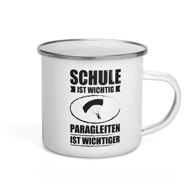 Schule Ist Wichtig Paragleiten Ist Wichtiger - Emaille Tasse berge Default Title